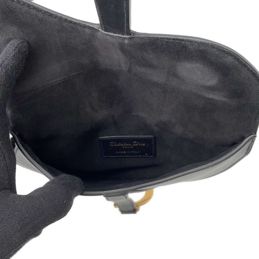 Dior Saddle bag Black Leather